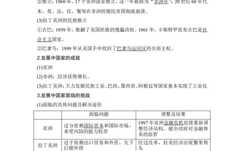 第43讲　亚非拉民族独立运动与世界殖民体系的瓦解_07高考历史_2024年新高考资料_1.2024一轮复习_2024年高考历史一轮复习讲义（部编版）_赠1套word版补充习题库_word版题库阶段2&mdash;阶段15
