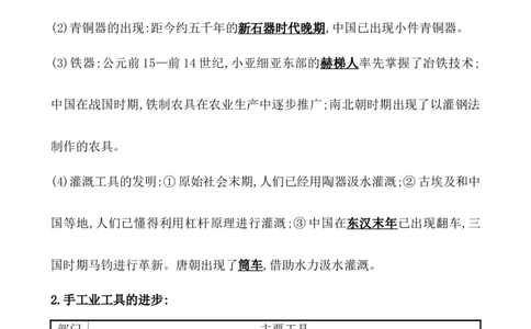第二十七单元生产工具与劳作方式教案_07高考历史_新高考复习资料_2022年新高考复习资料_2022届一轮复习讲练结合7.11更新_系列1_第二十七单元生产工具与劳作方式