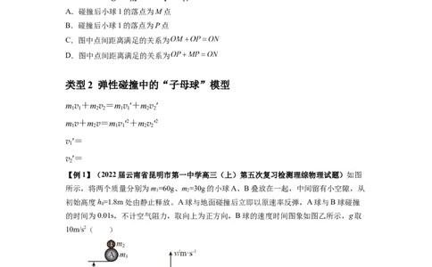 专题16动量能量在各类模型中的应用（原卷版）_04高考物理_新高考复习资料_2024新高考复习资料_一轮复习资料_完2024届高考物理一轮复习热点题型归类训练