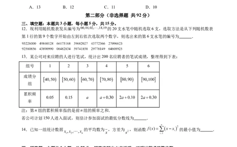 第九章统计与成对数据的统计分析（测试）（原卷版）_02高考数学_2025年新高考资料_一轮复习_2025年高考数学一轮复习讲练测（新教材新高考，含2024高考真题）