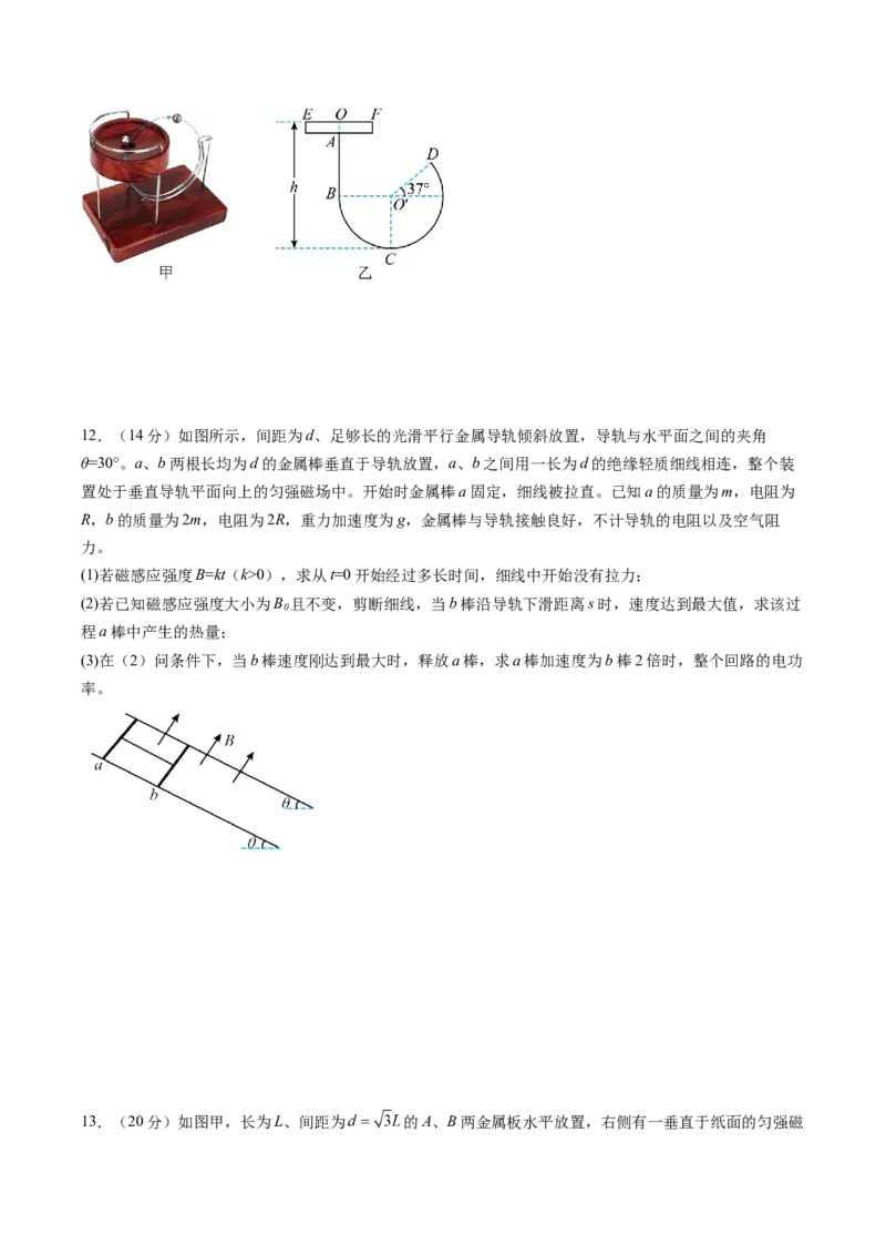 信息必刷卷05（新课标卷，新疆、西藏专用）（原卷版）_04高考物理_2025年新高考资料_2025考前信息卷_2025年高考物理考前信息必刷卷（新课标卷，新疆、西藏专用）3437357
