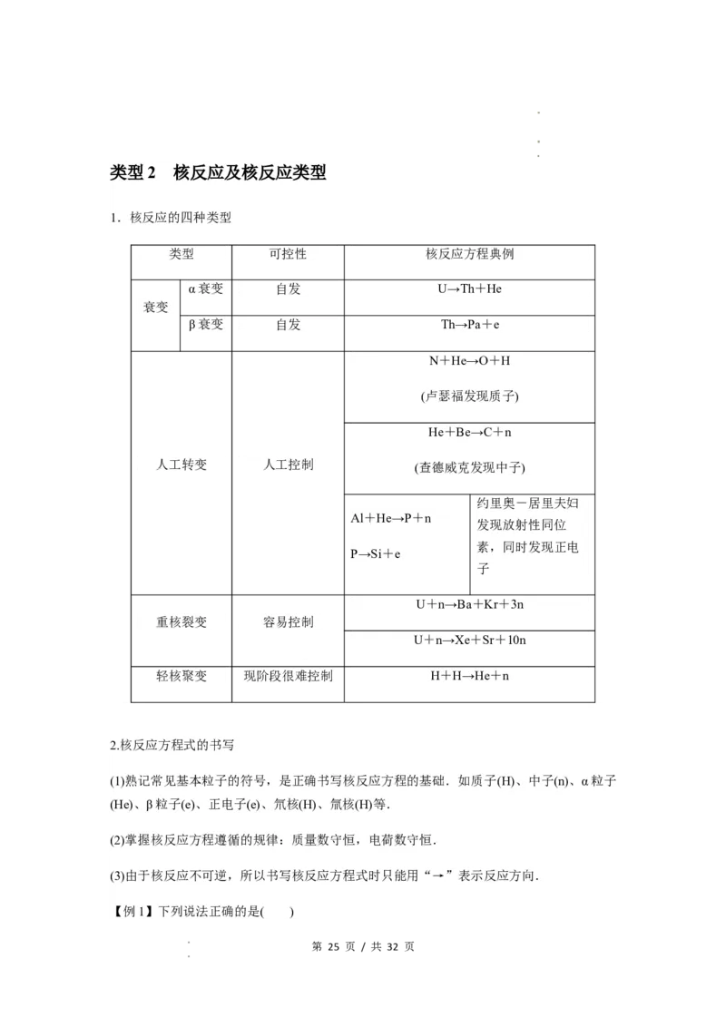 专题32近代物理初步（原卷版）_04高考物理_新高考复习资料_2024新高考复习资料_一轮复习资料_完2024届高考物理一轮复习热点题型归类训练_专题32近代物理初步