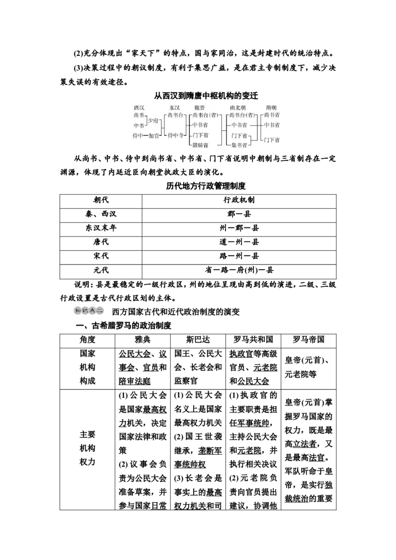 第35课政治制度教案_07高考历史_新高考复习资料_2022年新高考复习资料_2022届一轮复习讲练结合7.11更新_系列2_第十四单元国家制度与社会治理_第35课政治制度