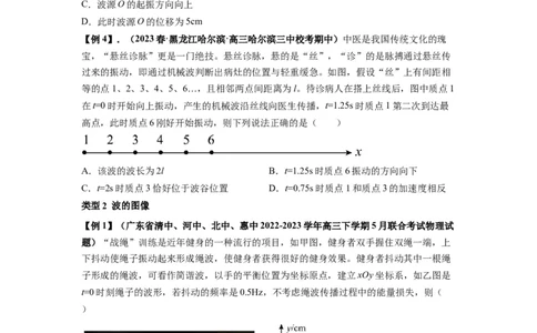 专题19机械波（原卷版）_04高考物理_新高考复习资料_2024新高考复习资料_一轮复习资料_完2024届高考物理一轮复习热点题型归类训练_专题19机械波