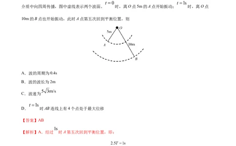 专题16机械振动和机械波&mdash;&mdash;2020年高考真题和模拟题物理分类训练（教师版含解析）_04高考物理_新高考复习资料_2022年新高考复习资料_高考物理2022年一轮复习各版本_984