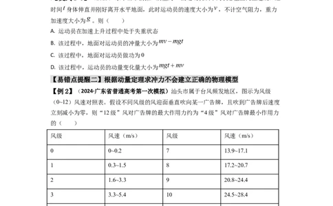 易错点07动量-（3大陷阱）-备战2024年高考物理考试易错题（原卷版）_04高考物理_新高考复习资料_2024新高考复习资料_专项复习资料_备战2024年高考物理考试易错题（新高考专用）