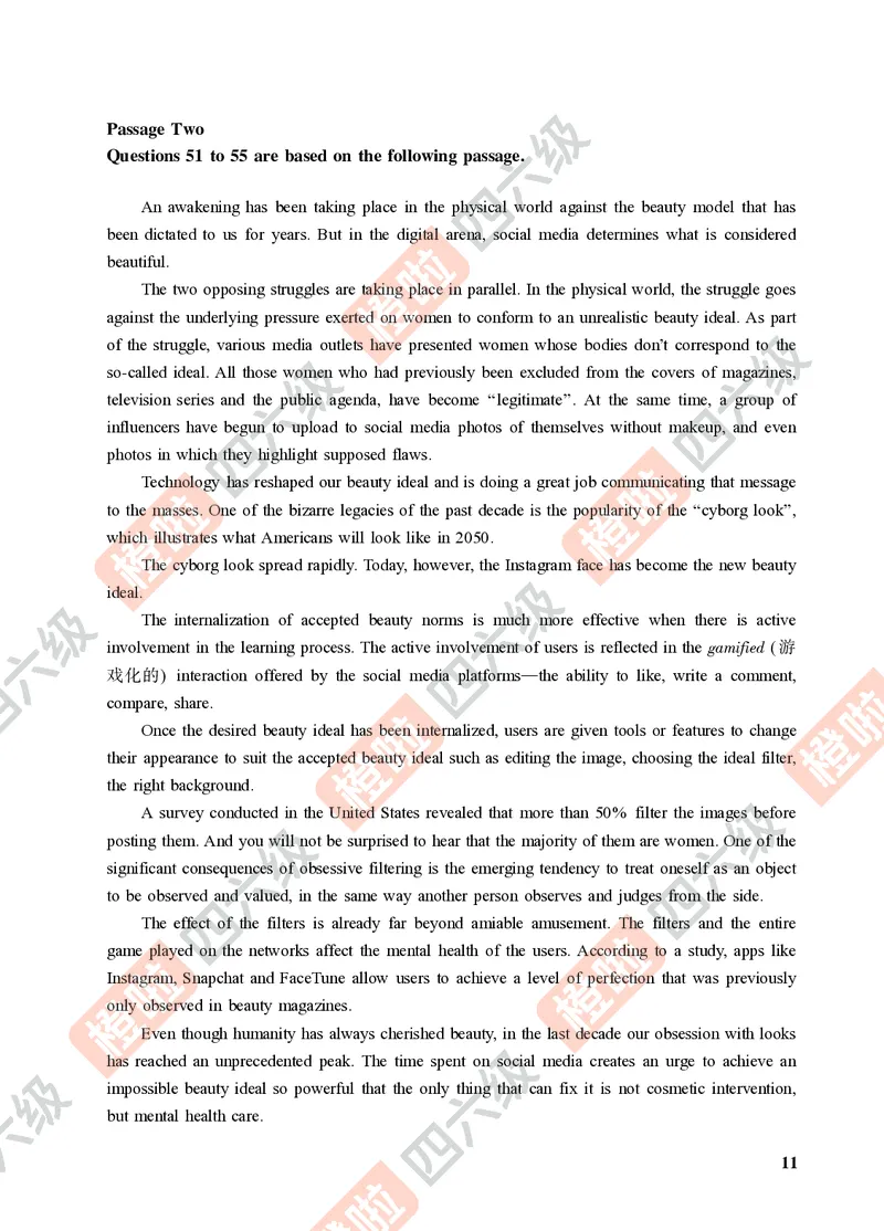 01.2024年12月六级（第一套）-试题6-12_最新更新，视频都在这_2026，6月六级速转存易和谐_0、2025年12月六级_06.橙啦六级全程班石雷鹏_00.讲义_真题