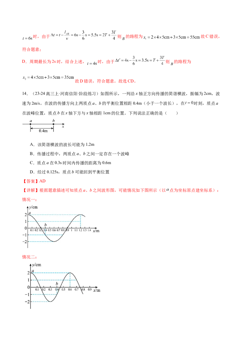 专题15机械振动与机械波（练习）（解析版）_04高考物理_2025年新高考资料_二轮复习_上好课2025年高考物理二轮复习讲练测（新高考通用）3381829