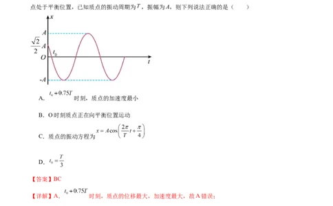 专题15机械振动与机械波（练习）（解析版）_04高考物理_2025年新高考资料_二轮复习_上好课2025年高考物理二轮复习讲练测（新高考通用）3381829