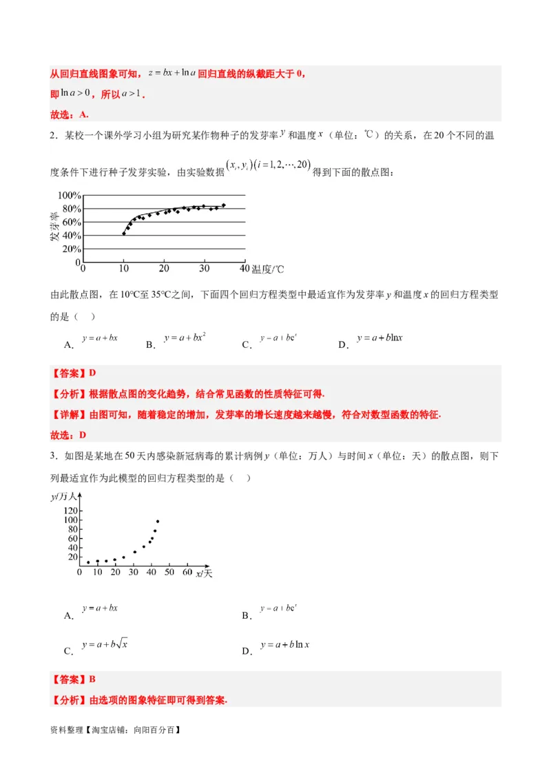 第49讲成对数据的统计分析（精讲）一轮复习讲义2024年高考数学高频考点题型归纳与方法总结（新高考通用）解析版_02高考数学_新高考复习资料_2024年新高考资料_一轮复习资料