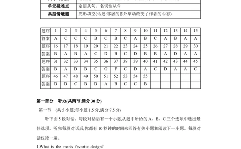 第二十三套阶段检测(九)选择性必修第一册~第四册_03高考英语_2025年新高考资料_一轮复习_2025年高考英语人教版一轮复习单元练(含解析，含听力原文及音频)
