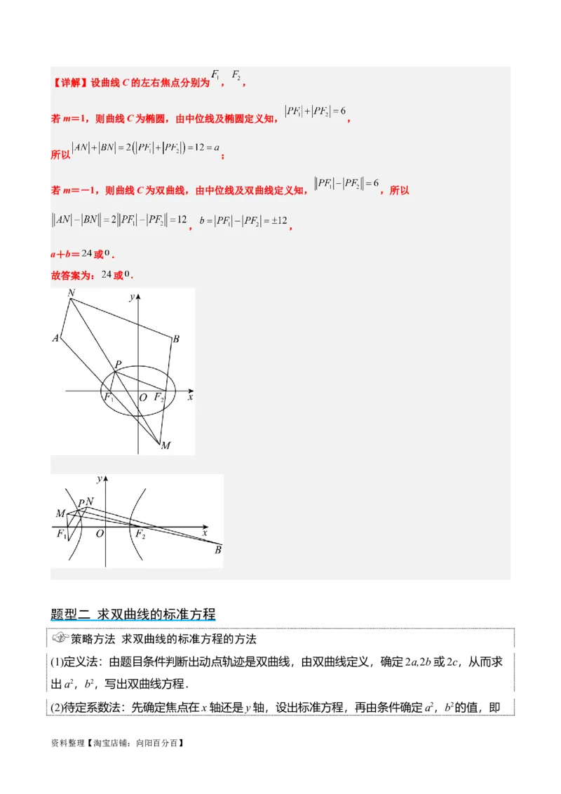 第43讲双曲线及其性质（精讲）一轮复习讲义2024年高考数学高频考点题型归纳与方法总结（新高考通用）解析版_02高考数学_新高考复习资料_2024年新高考资料_一轮复习资料