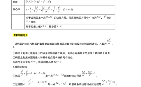 第41讲椭圆及其性质（精讲）一轮复习讲义2024年高考数学高频考点题型归纳与方法总结（新高考通用）原卷版_02高考数学_新高考复习资料_2024年新高考资料_一轮复习资料
