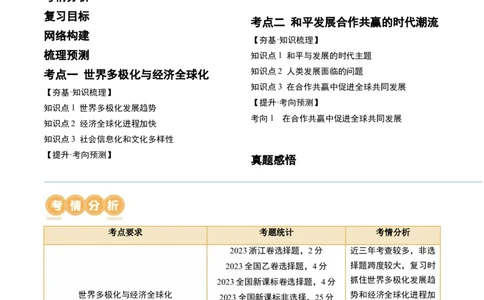 第44讲当代世界发展的特点与主要趋势（解析版）_07高考历史_2024年新高考资料_1.2024一轮复习_2024年高考历史一轮复习讲练测（新教材新高考）_822