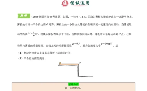 模板04曲线运动（六大题型）（解析版）_04高考物理_2025年新高考资料_二轮复习_2025年高考物理答题技巧与模板构建339420717