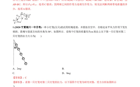 专题2.2受力分析共点力作用下物体的平衡练解析版(1)_04高考物理_新高考复习资料_2022年新高考复习资料_2022年高考物理一轮复习讲练测（新教材新高考）