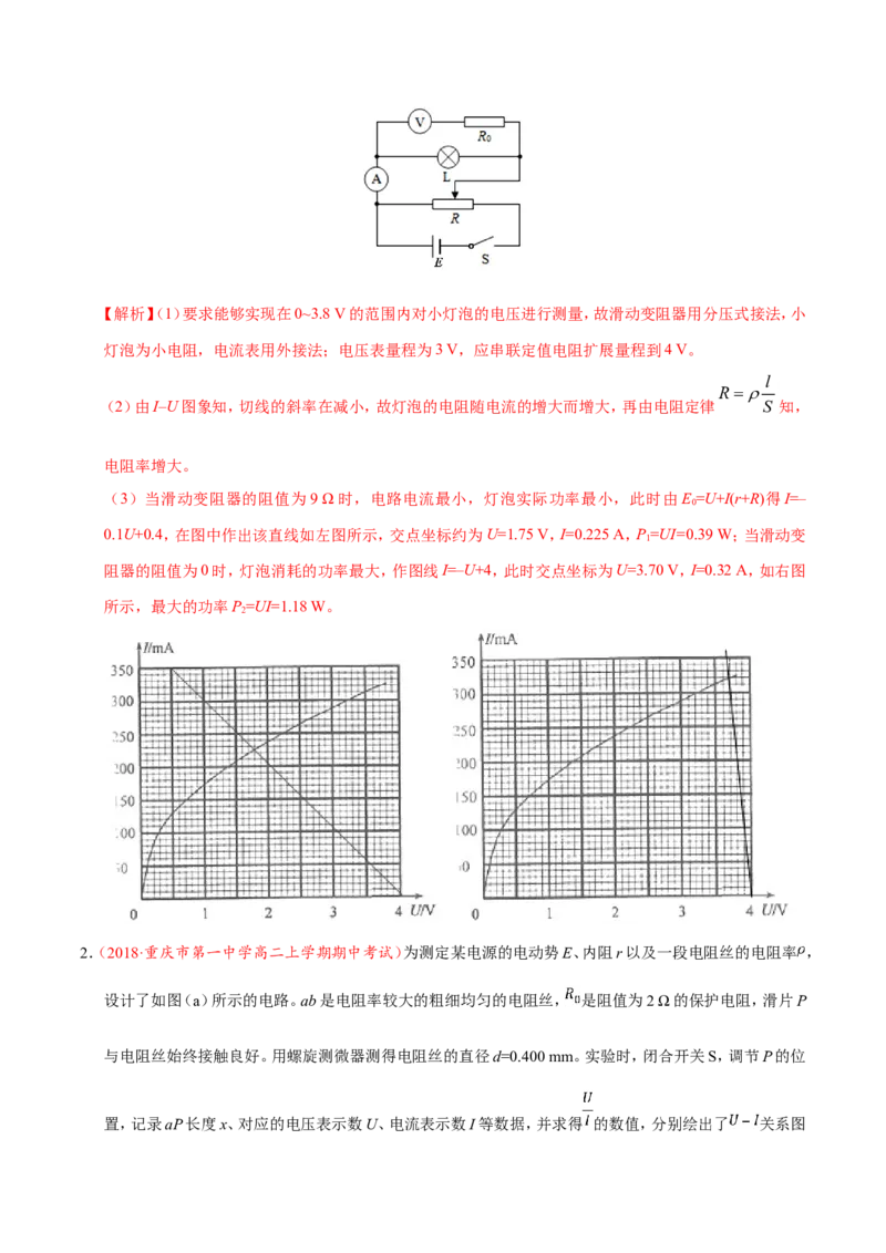 专题14实验与探究-备战2019年高考物理之纠错笔记系列（解析版）_04高考物理_新高考复习资料_2022年新高考复习资料_高考物理2022年一轮复习各版本_赠19年高考物理纠错笔记