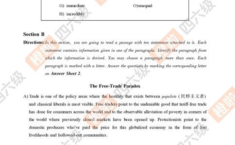 05.2024年12月六级（第三套）-试题6-12_最新更新，视频都在这_2026，6月六级速转存易和谐_0、2025年12月六级_06.橙啦六级全程班石雷鹏_00.讲义_真题