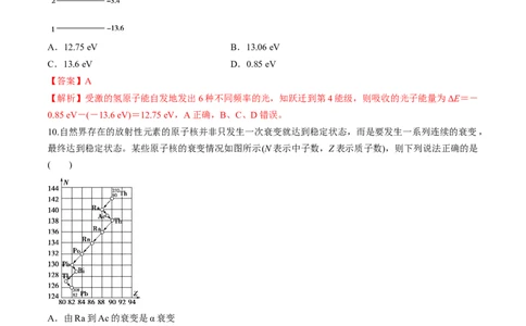 专题16近代物理初步练解析版_04高考物理_新高考复习资料_2022年新高考复习资料_2022年高考物理一轮复习讲练测（新教材新高考）
