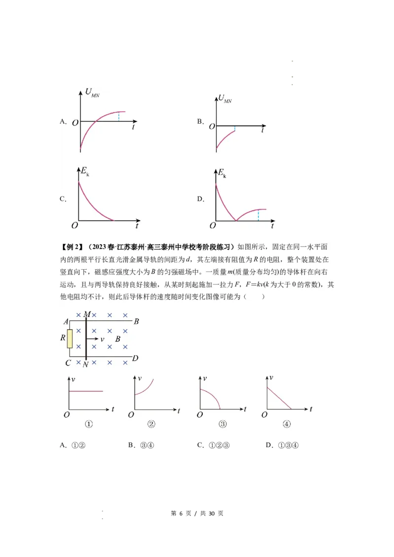 专题28电磁感应综合问题（原卷版）_04高考物理_新高考复习资料_2024新高考复习资料_一轮复习资料_完2024届高考物理一轮复习热点题型归类训练_专题28电磁感应综合问题