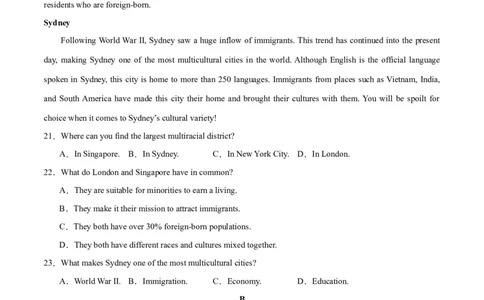 第一模拟（仿新高考II卷）-2024年高考英语一轮复习模拟卷（原卷版）_03高考英语_新高考复习资料_2024年新高考资料_一轮复习资料_2024年高考英语一轮复习模拟卷_第一模拟（新高考II卷）