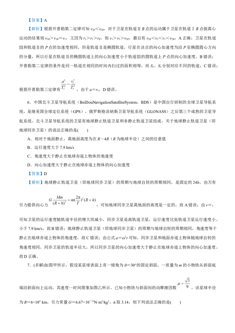 原创（新高考）2021届高考二轮精品专题二力与曲线运动教师版_04高考物理_新高考复习资料_2021年新高考资料_2021届（新高考）物理二轮精品专题