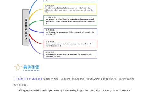 第33讲阅读七选五-段中设空题（核心考点精讲精练）（原卷版）_03高考英语_通用版（老高考）复习资料_2024年复习资料_完备战2024年高考英语一轮复习考点帮（全国通用）