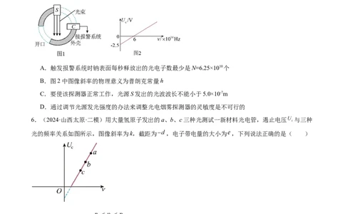 专题18近代物理（练习）（原卷版）_04高考物理_2025年新高考资料_二轮复习_上好课2025年高考物理二轮复习讲练测（新高考通用）3381829
