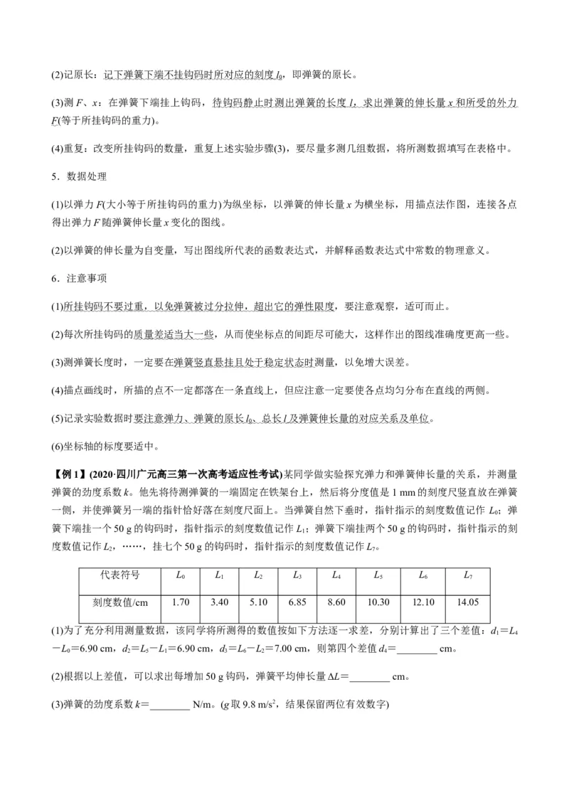 专题2.1三大性质力的理解及运算及实验讲解析版_04高考物理_新高考复习资料_2022年新高考复习资料_2022年高考物理一轮复习讲练测（新教材新高考）