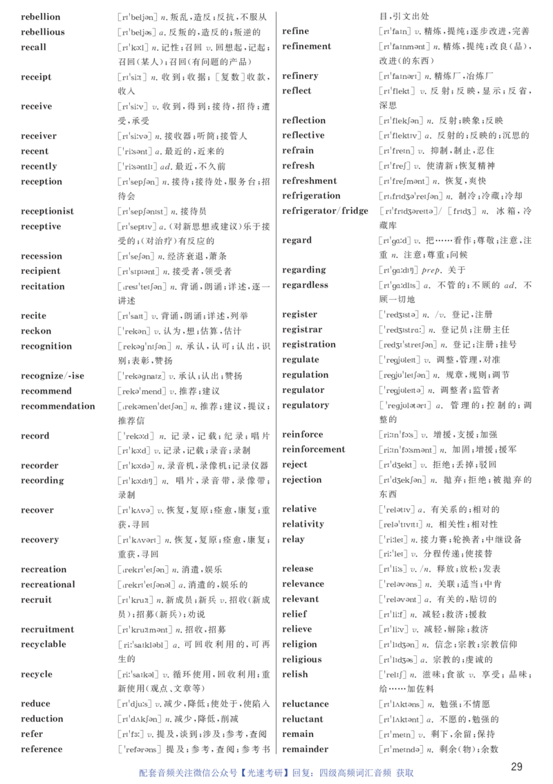 1.英语四级高频词汇带音标正序版_最新更新，视频都在这_2026、6月四级速转存易和谐_新大学英语2025.6月4.6级真题_※2.赠送：答题卡和高频词汇
