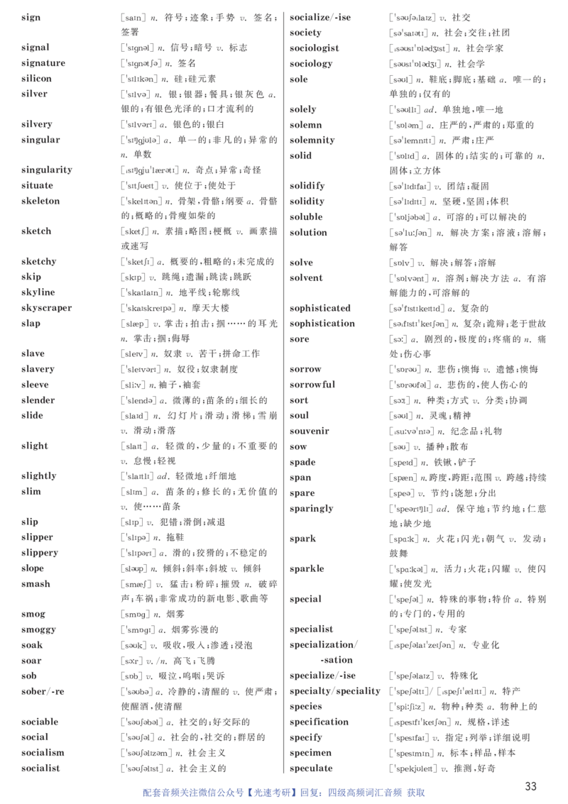 1.英语四级高频词汇带音标正序版_最新更新，视频都在这_2026、6月四级速转存易和谐_新大学英语2025.6月4.6级真题_※2.赠送：答题卡和高频词汇