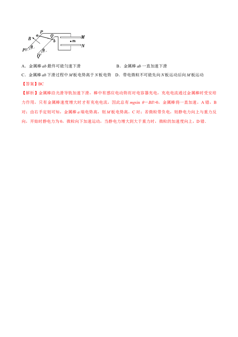 专题19电磁感应中电路、图像和动力学问题2022-2023高考三轮精讲突破训练（全国通用）（解析版）_04高考物理_通用版（老高考）复习资料_2023年复习资料_三轮复习