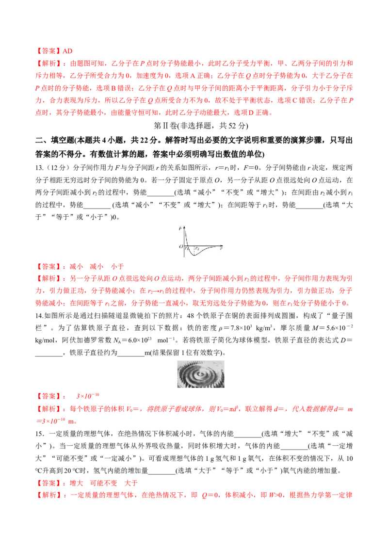 专题15质量检测卷（解析版）_04高考物理_新高考复习资料_2022年新高考复习资料_2022年高考物理一轮复习讲练测（新教材新高考）