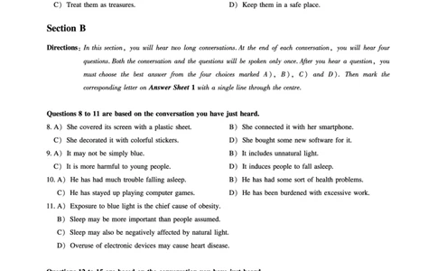 11.15CTP2023年6月四级第一套_最新更新，视频都在这_2026、6月四级速转存易和谐_1、2025年6月四级_10.2026四级英语橙啦_{2}--资料_{1}-真题