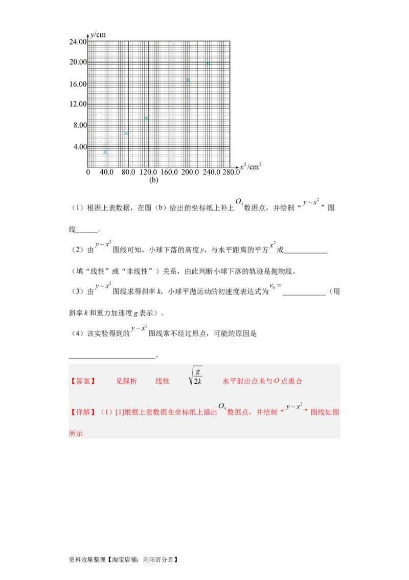 专题17力学实验(解析版)_04高考物理_通用版（老高考）复习资料_2024年复习资料_完五年（2019-2023）高考物理真题分项汇编（全国通用）