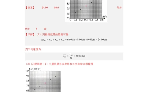 专题17力学实验(解析版)_04高考物理_通用版（老高考）复习资料_2024年复习资料_完五年（2019-2023）高考物理真题分项汇编（全国通用）