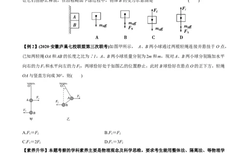 专题2.2受力分析共点力作用下物体的平衡讲原卷版(1)_04高考物理_新高考复习资料_2022年新高考复习资料_2022年高考物理一轮复习讲练测（新教材新高考）