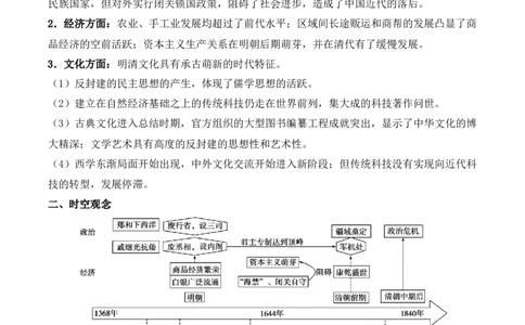 第四单元明清中国版图的奠定与面临的挑战&middot;核心考点突破（原卷版）_07高考历史_2025年新高考资料_二轮复习_2025年高考历史二轮复习核心考点突破（新教材新高考）3403618