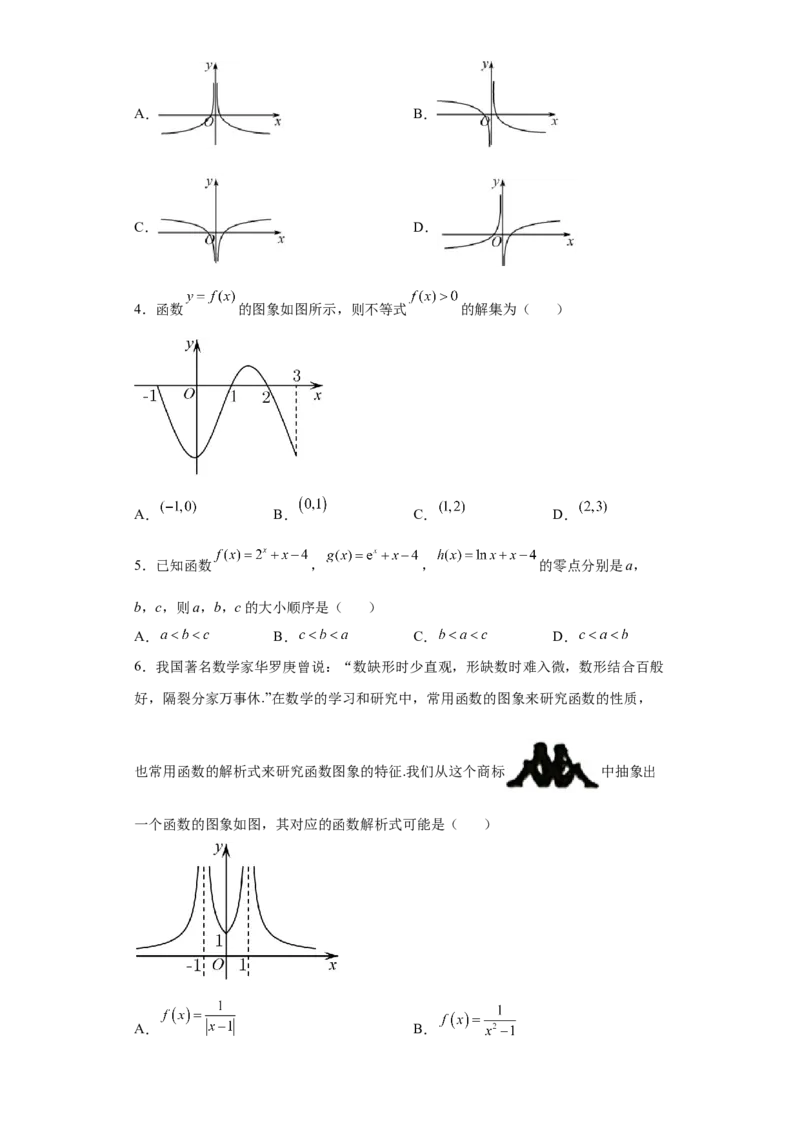 第6练函数的图像（原卷版）-2023年高考一轮复习精讲精练必备_02高考数学_新高考复习资料_2023年新高考资料_一轮复习_2023年高考数学一轮复习精讲精练宝典（新高考专用）