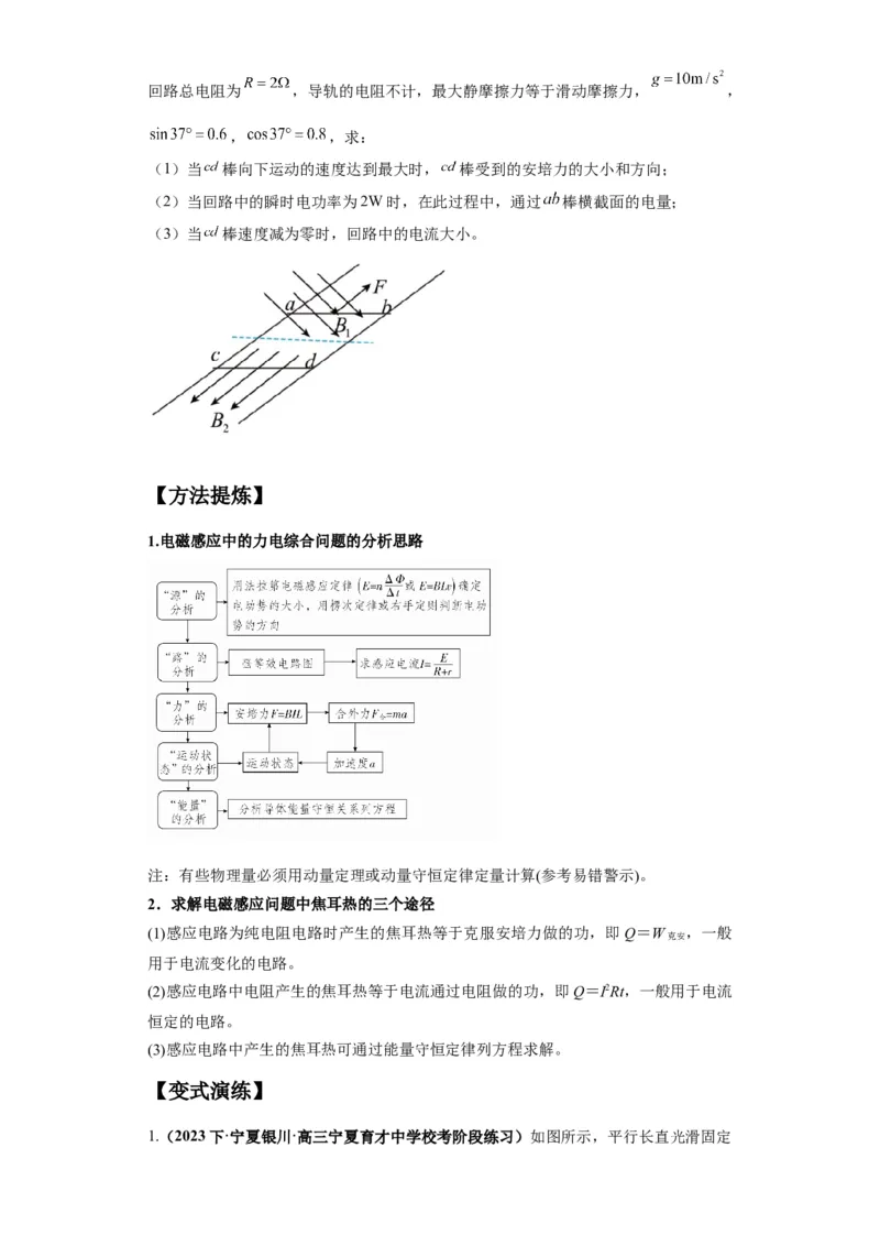 专题15电磁感应定律及其应用（原卷版）_04高考物理_新高考复习资料_2024新高考复习资料_二轮复习资料_2024年高考物理二轮热点题型归纳与变式演练（新高考通用）