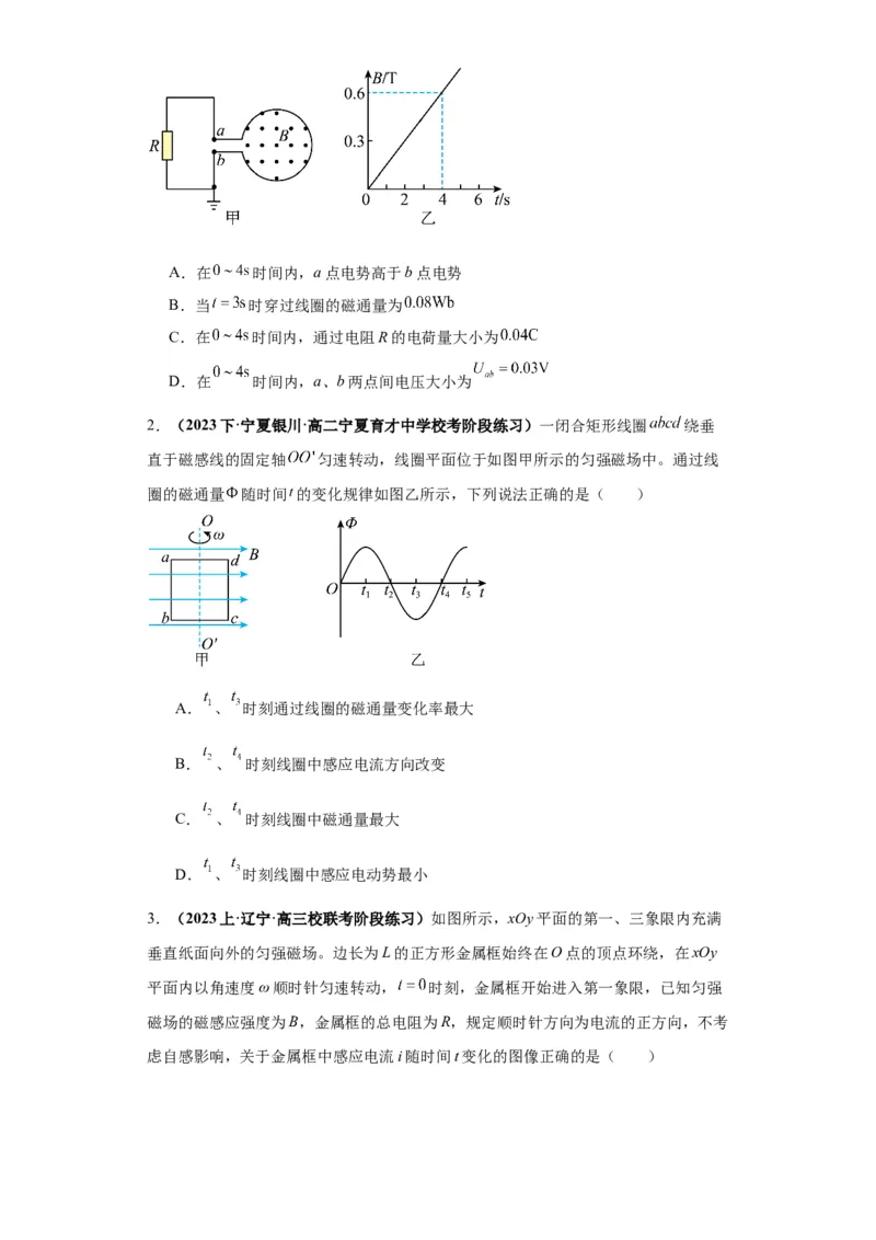 专题15电磁感应定律及其应用（原卷版）_04高考物理_新高考复习资料_2024新高考复习资料_二轮复习资料_2024年高考物理二轮热点题型归纳与变式演练（新高考通用）
