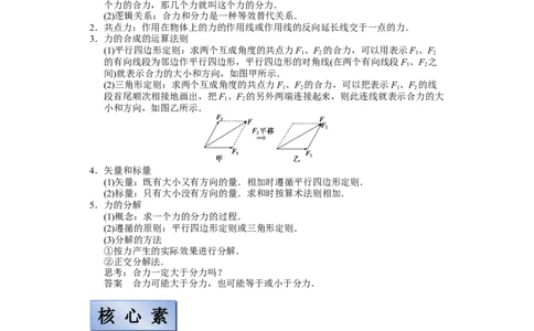 备考2022高考物理一轮复习学案2.2力的合成与分解及验证平行四边形定则有解析_04高考物理_新高考复习资料_2022年新高考复习资料