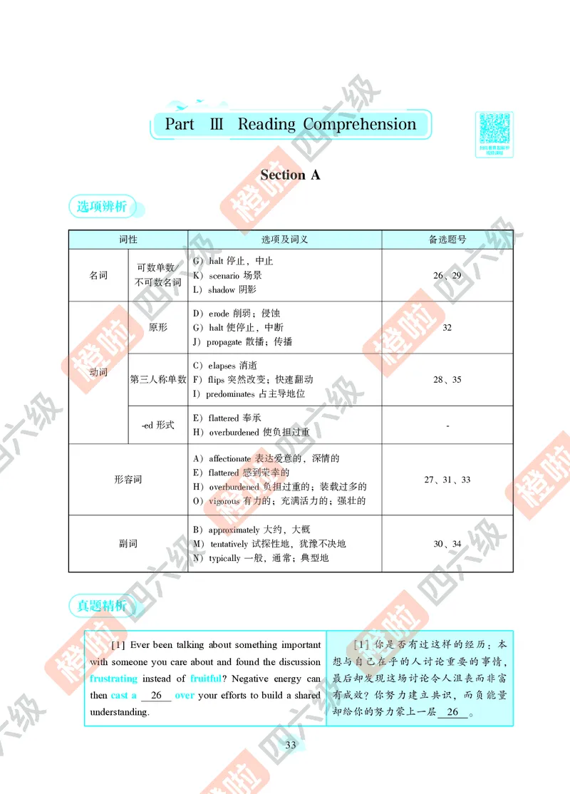 04.2024年12月六级（第二套）-解析6-3_最新更新，视频都在这_2026，6月六级速转存易和谐_0、2025年12月六级_06.橙啦六级全程班石雷鹏_00.讲义_真题