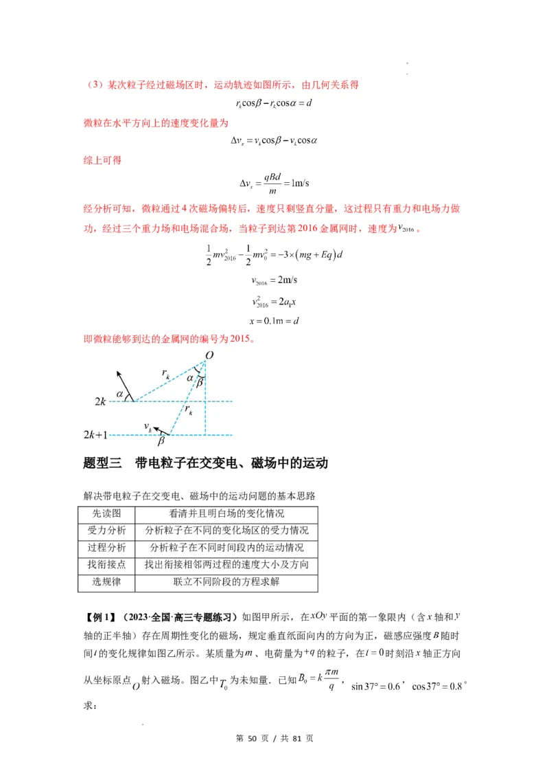 专题26带电粒子在复合场中的运动（解析版）_04高考物理_新高考复习资料_2024新高考复习资料_一轮复习资料_完2024届高考物理一轮复习热点题型归类训练