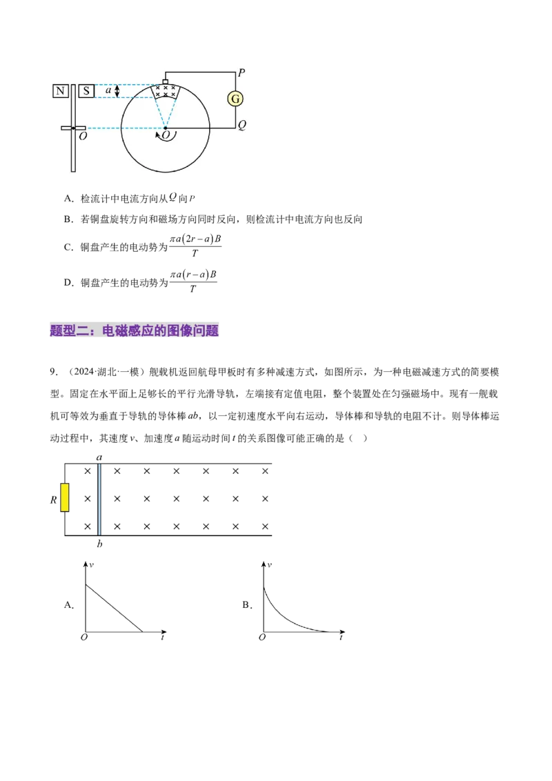 专题13电磁感应（练习）（原卷版）_04高考物理_2025年新高考资料_二轮复习_上好课2025年高考物理二轮复习讲练测（新高考通用）3381829