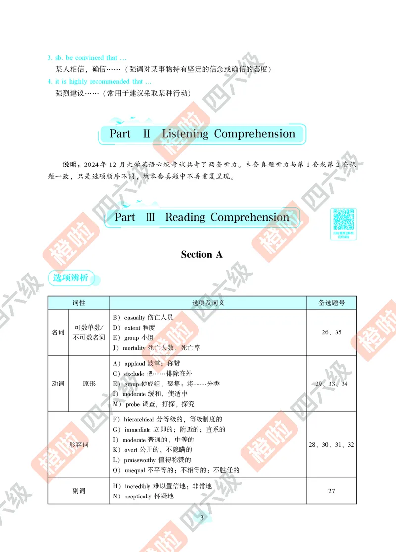 06.2024年12月六级（第三套）-解析3-21改_最新更新，视频都在这_2026，6月六级速转存易和谐_0、2025年12月六级_06.橙啦六级全程班石雷鹏_00.讲义_真题