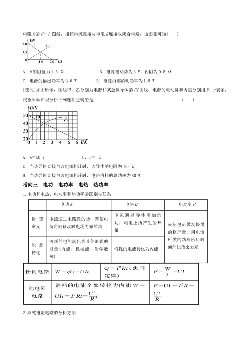 专题21直流电路2022-2023高考三轮精讲突破训练（全国通用）（原卷版）_04高考物理_通用版（老高考）复习资料_2023年复习资料_三轮复习_2023年高考物理三轮精讲突破训练全国通用