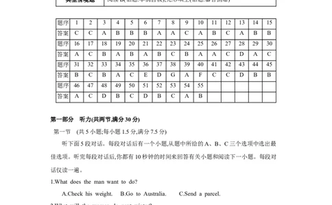 第十五套选择性必修第二册Units3~5_03高考英语_2025年新高考资料_一轮复习_2025年高考英语人教版一轮复习单元练(含解析，含听力原文及音频)