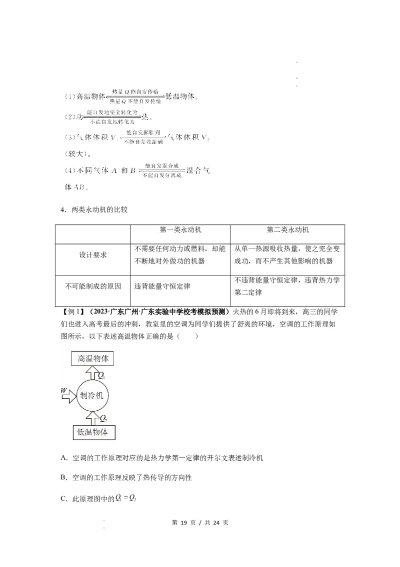 专题33热学的基本概念与原理（原卷版）_04高考物理_新高考复习资料_2024新高考复习资料_一轮复习资料_完2024届高考物理一轮复习热点题型归类训练_专题33热学的基本概念与原理