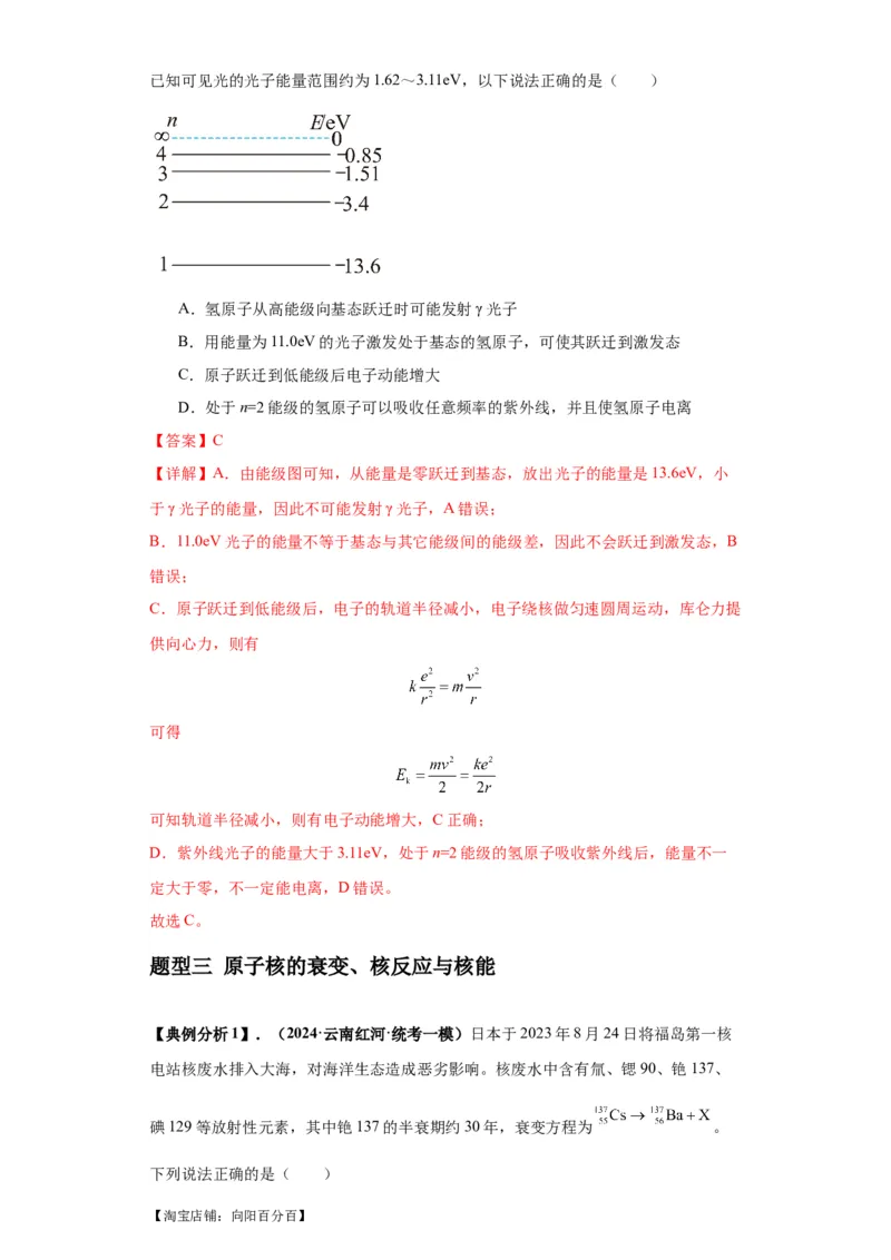 专题16物理学史及近代物理（解析版）_04高考物理_新高考复习资料_2024新高考复习资料_二轮复习资料_2024年高考物理二轮热点题型归纳与变式演练（新高考通用）_答案解析版